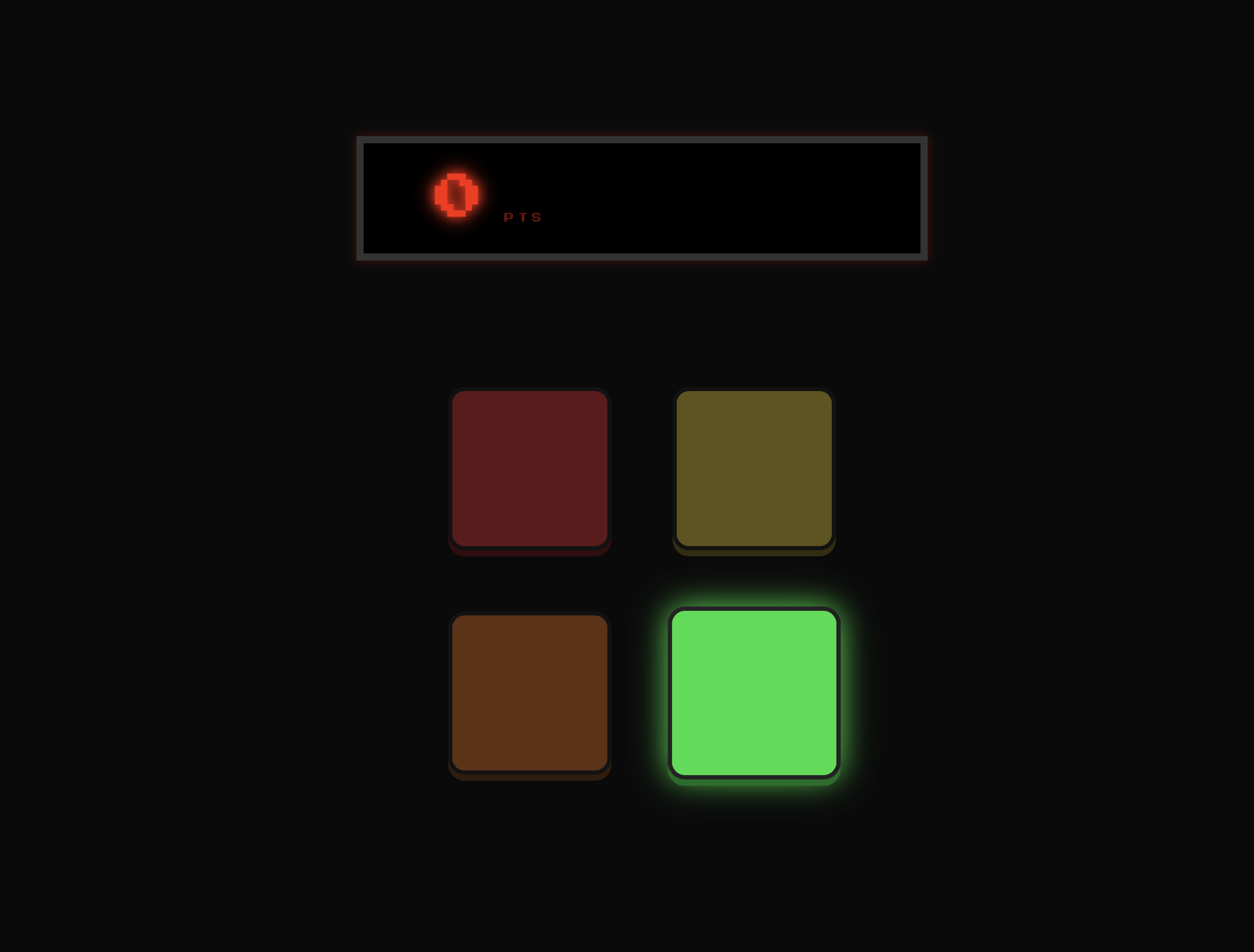 Speed test game interface